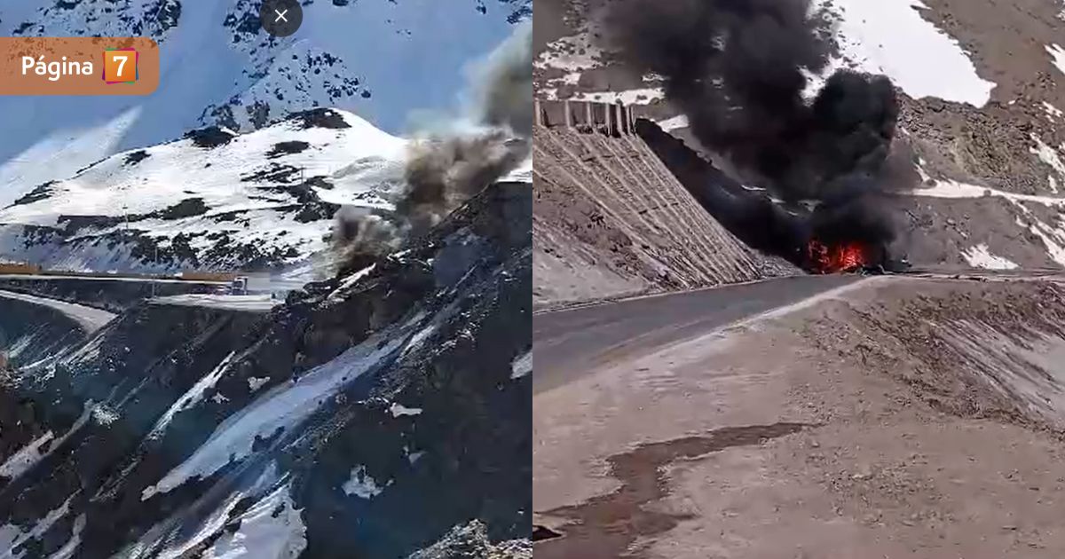 Camión se desbarrancó en cuesta caracoles