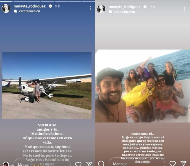 Mayte Rodríguez sufrió la muerte de querido amigo