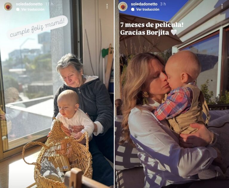 Soledad Onetto saludó a su madre de cumpleaños con foto junto a Borja
