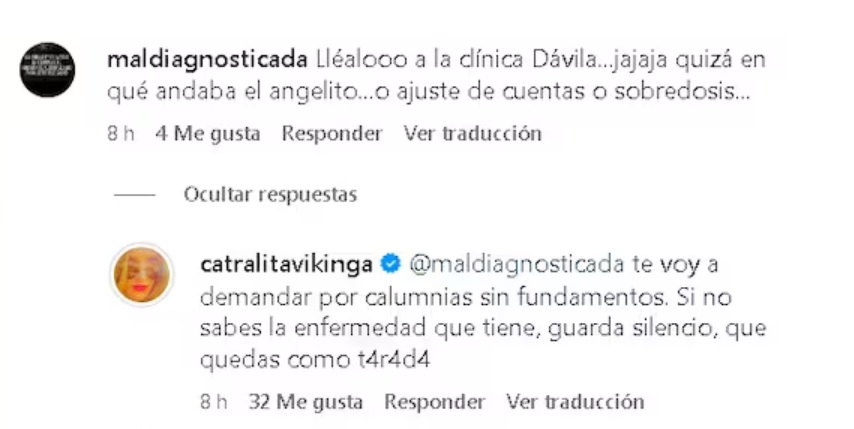 Catalina Pulido respondió desubicado comentario en torno a la salud de su hijo 