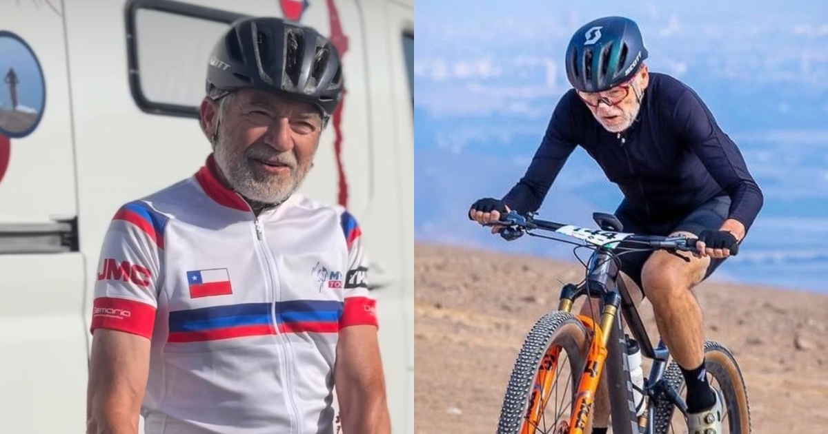 Ciclista de 69 años recorre Chile promoviendo el envejecimiento activo