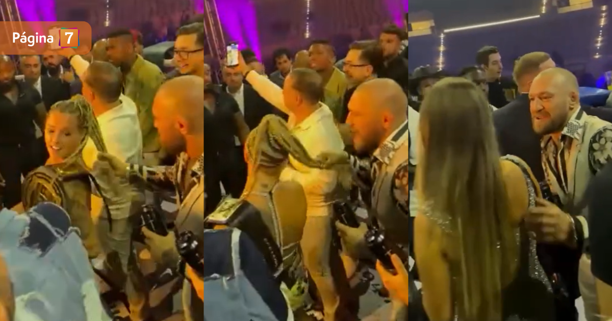 Sorprenden a Conor McGregor bailando con otra mujer... hasta que aparece su esposa