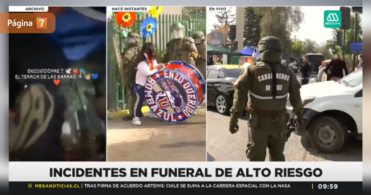 Amplio despliegue policial por funeral de barrista "Enzo Bombazul": reportan primeros incidentes