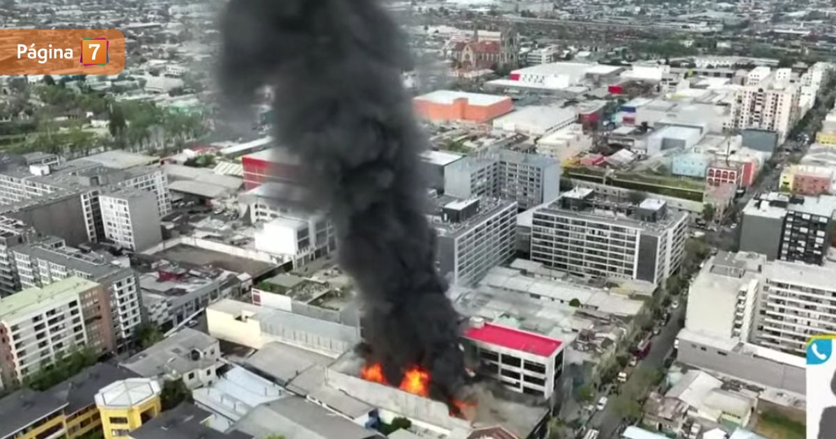 Incendio en cercanías del Barrio Meiggs