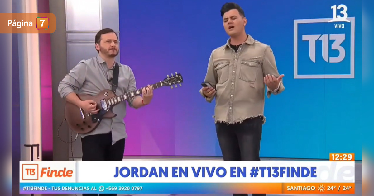 Jordan explicó cómo terminó cantando rock en vivo en noticiario de Canal 13: "Fue un bonito desafío"