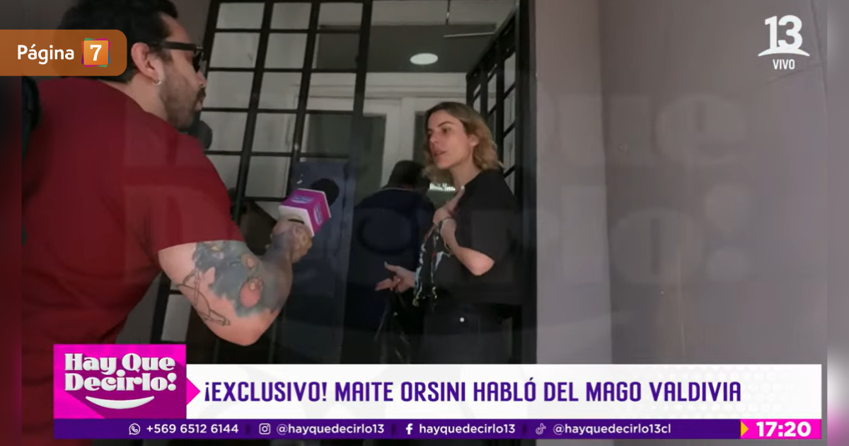 La escueta declaración de Maite Orsini por compleja situación que enfrenta Jorge Valdivia