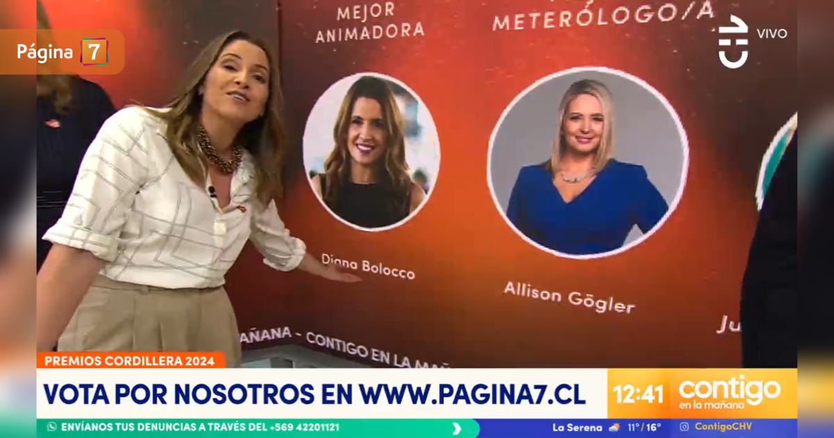 ¿Allison Gögler? La broma de 'Contigo en la mañana' a sus nominados en los Premios Cordillera 2024