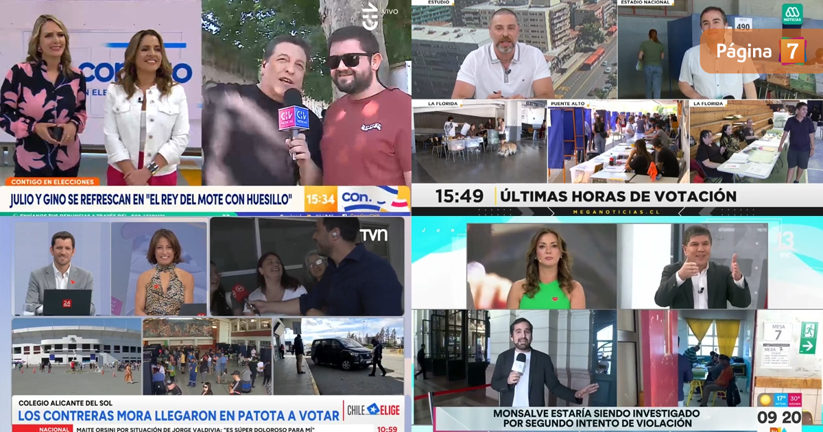 ¿Qué canal ganó el domingo la transmisión de las elecciones? La batalla de Mega, CHV, TVN y Canal 13