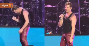 Así reaccionó David Bisbal tras incómodo accidente en show de Argentina se le rompió el pantalón