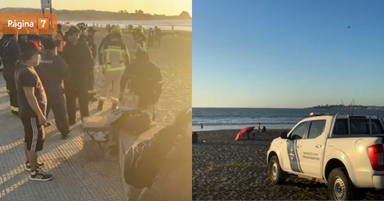 Bañista es buscado intensamente tras ser arrastrado por una ola en Coronel