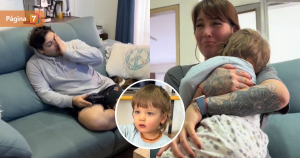 Registran reacción de bebé al ver a su papá sin barba por primera vez Hijo, estás bien