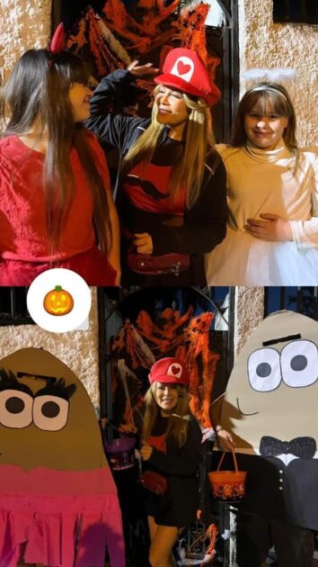 Cathy Barriga celebró Halloween