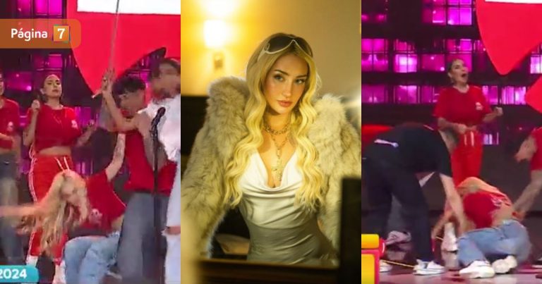 Fran Maira sufrió hilarante caída en trasnoche de Teletón: Nico Solabarrieta fue el responsable