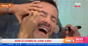 María Luisa Godoy intentó cambiarle el look a Eduardo Fuentes: "Me va a sacar el párpado"