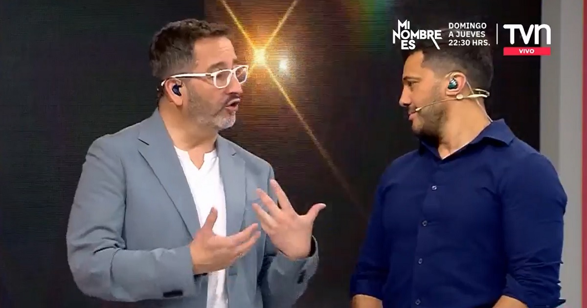 Eduardo Fuentes y Simón Oliveros en matinal de TVN