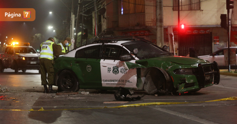 Sin licencia y bajo influencia de drogas: joven colisionó patrulla de carabineros en Puente Alto