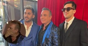 Un emocionado Luis Jara recibió de parte de sus hijos reconocimiento a sus 40 años de carrera musical