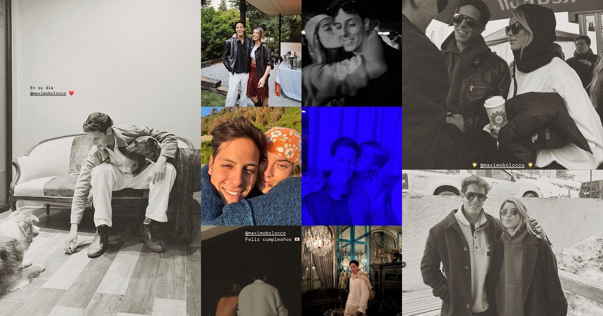 Emilia Hidalgo dedicó romántico saludo de cumpleaños a Máximo Menem Bolocco