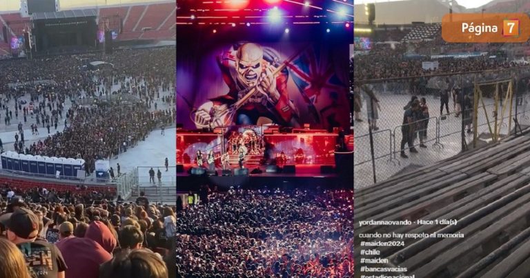 Viralizan indignante imagen en concierto de Iron Maiden en Chile: 