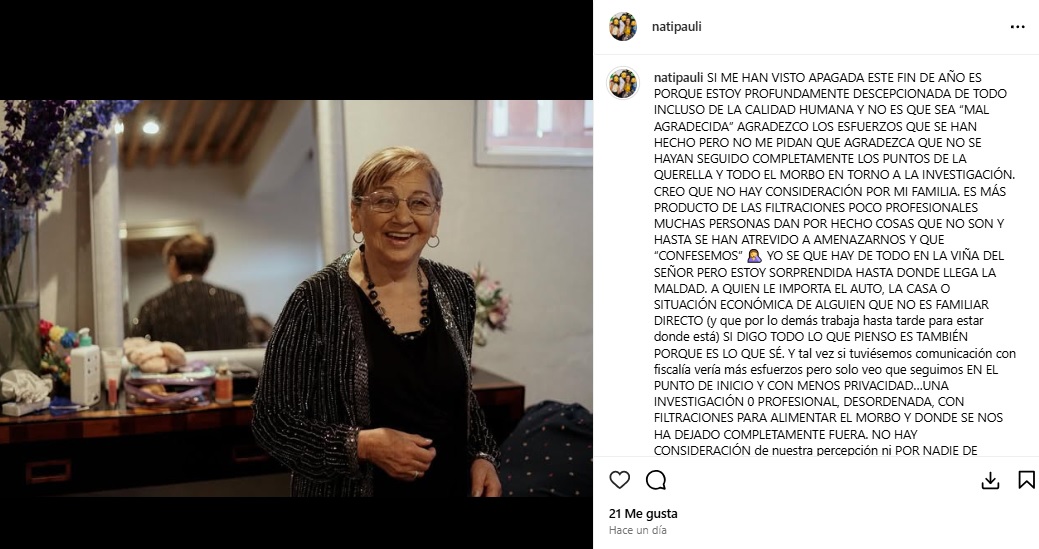 Nieta de María Elcira Contreras alzó la voz por investigación en el caso 