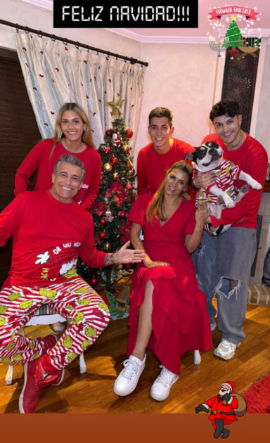 Fernando Solabarrieta publicó tierna foto navideña: celebró con Ivette Vergara y sus hijos