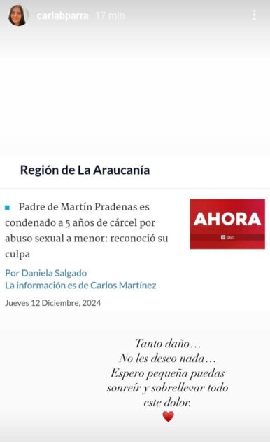 Hermana de Antonia Barra reaccionó a condena que recibió padre de Martín Pradenas