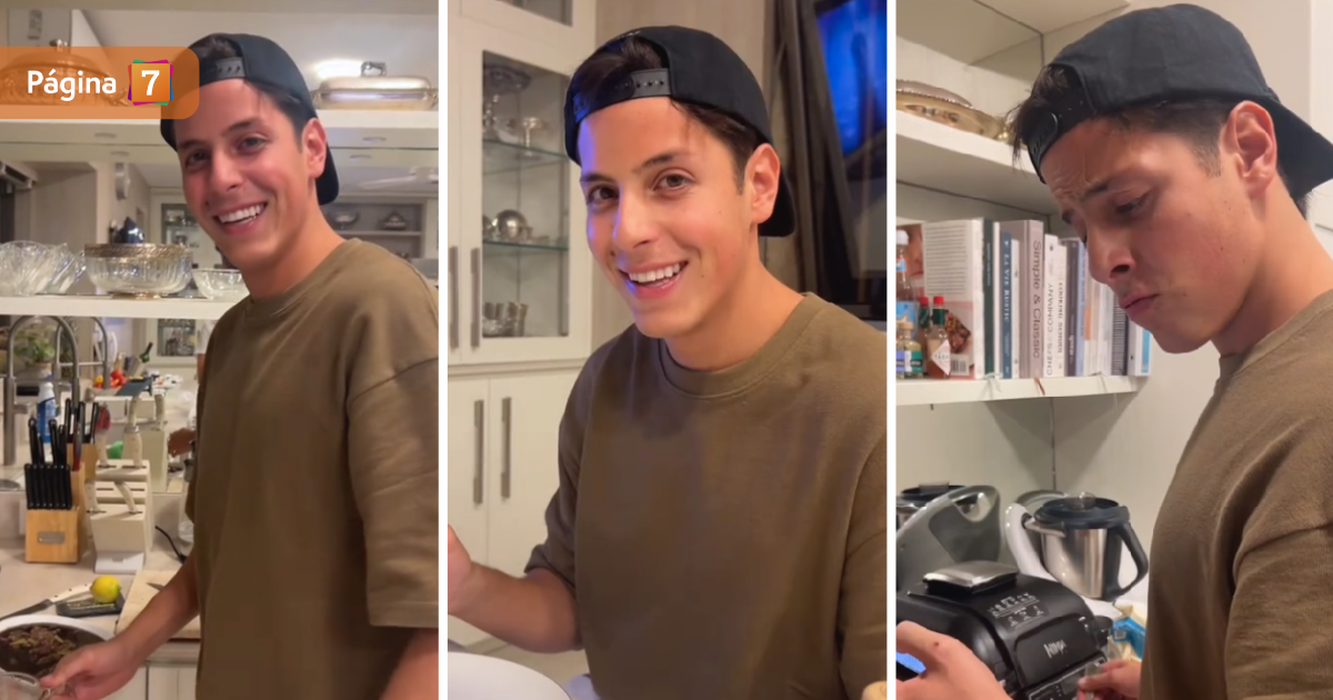 Video de TikTok muestra habilidades de Máximo Menem en la cocina