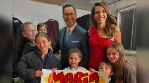 María Luisa Godoy y sus hijos
