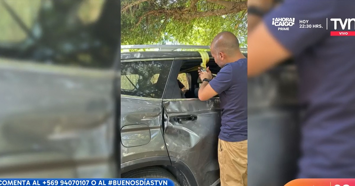 María Luisa Godoy chocó su vehículo 