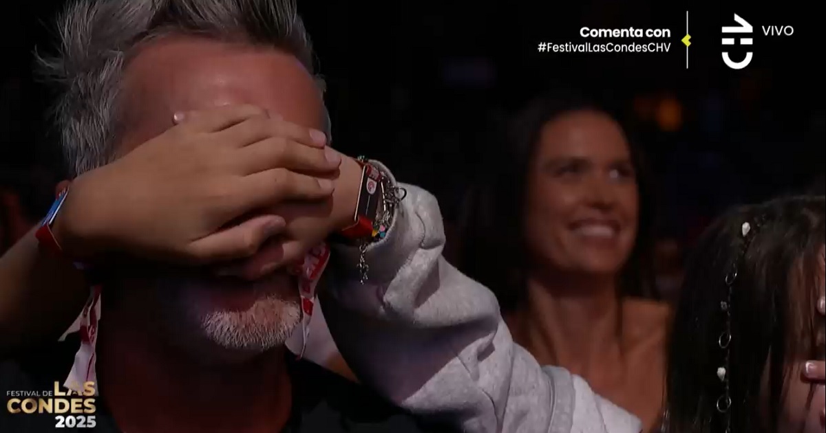 Cristián Sánchez no vio el beso de Diana Bolocco y Cristián Riquelme en el Festival de Las Condes