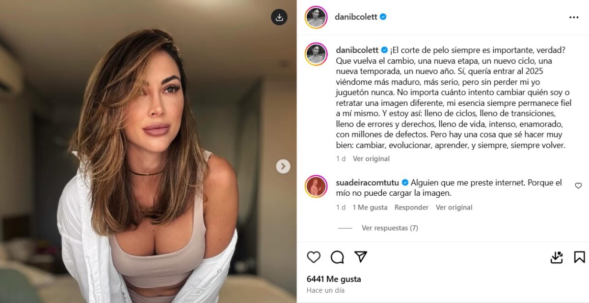 Daniela Colett se sometió a sutil cambio de look