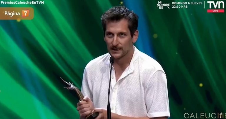 Gabriel Urzúa y la emotiva dedicatoria a su padre en Premios Caleuche: 