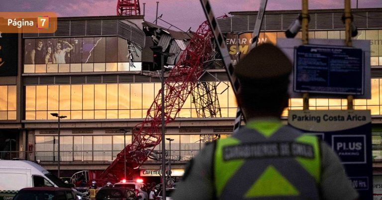 Grúa cayó sobre gimnasio en Arica: colapso de la estructura dejó un fallecido