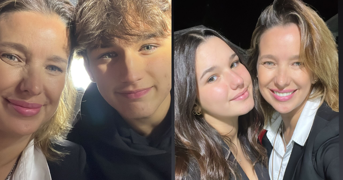 Claudia Schmitd evidenció lo grandes que están sus hijos Sofía y Benjamín: tienen 16 y 15 años