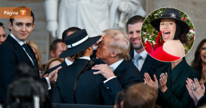 El comentado sombrero de Melania que impidió beso de Trump: lo confeccionó expareja de Di Mondo