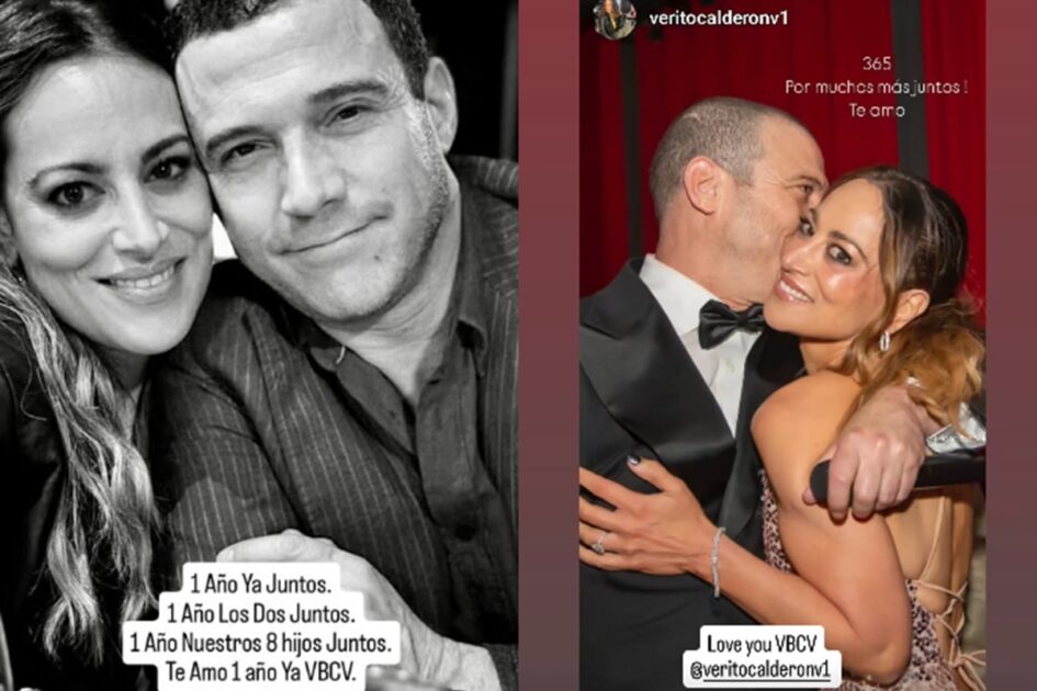 Julián Elfenbein y Verónica Calderón celebraron su primer aniversario: él dedicó romántico mensaje