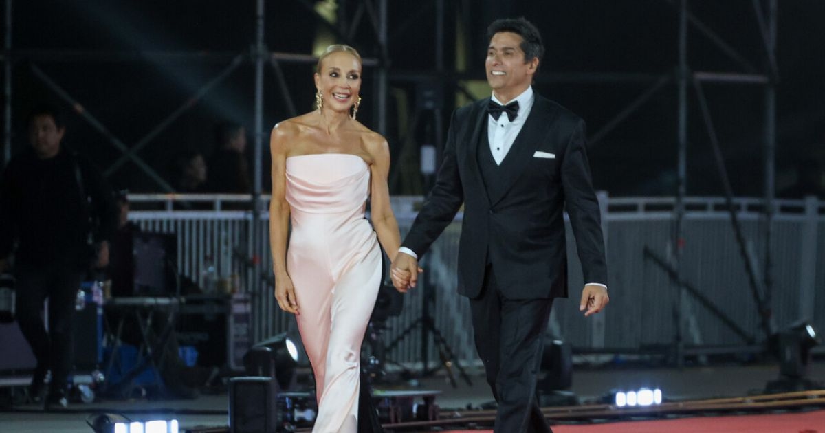 Rafael y Karen en la Gala de Viña