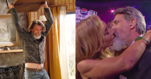 "Qué pasó padrino": osado beso de Pancho Melo con Karen Doggenweiler en Viña provocó bromas y memes