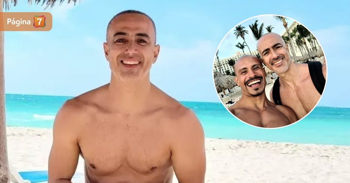 césar caillet y su pareja vacaciones en aruba