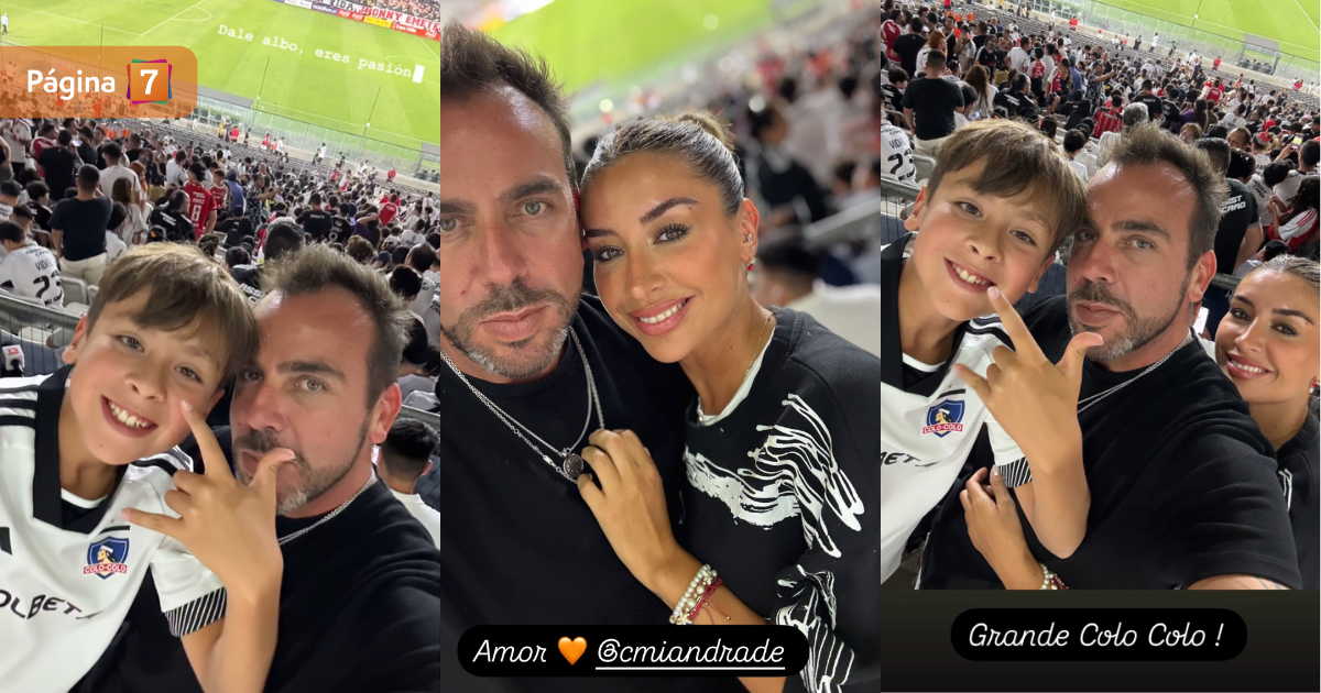 Francisco Kaminski compartió imágenes de "eufórico" panorama junto a su hijo y Camila Andrade