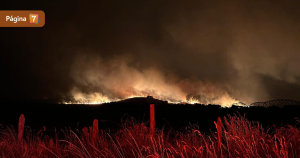 Incendio forestal en Mulchen