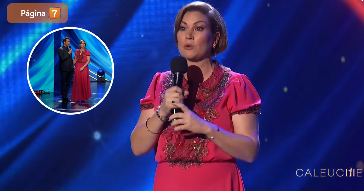 Javiera Contador reacciona palabras de Gonzalo Valenzuela en Premios Caleuche