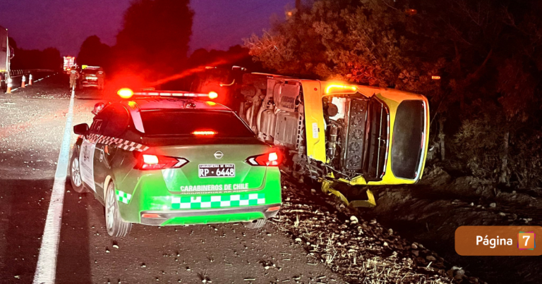 Accidente en Ruta 5 Sur: un muerto y ocho heridos en volcamiento de bus