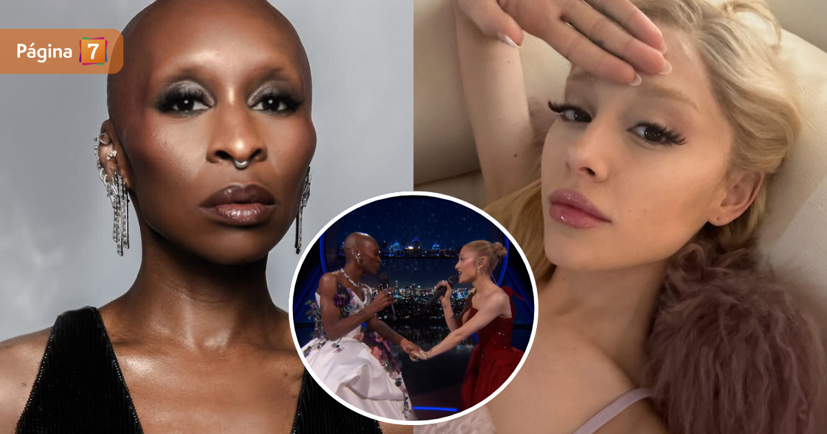 Oscars captan emotiva reacción de Ariana Grande y Cynthia Erivo a segundos de bajar del escenario