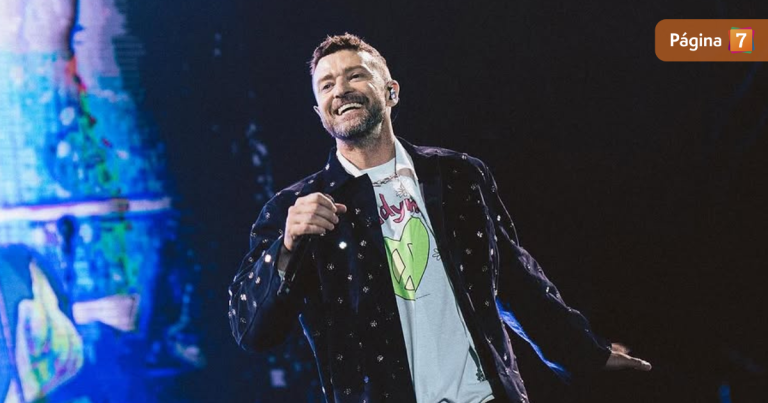 Viralizan reacción de Justin Timberlake a ropa interior que le arrojó fan en Lollapalooza Argentina