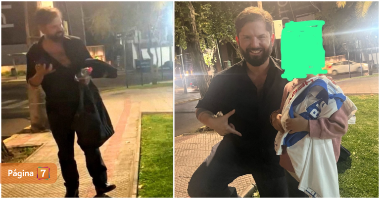 Boric aclara foto viral tras ser acusado de circular en estado de ebriedad por la vía pública