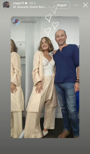 Claudia Pérez presentó a su nueva pareja con romántica postal