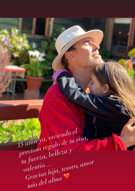 Cristián Campos le dedicó sentido mensaje a su hija menor: ya tiene 15 años