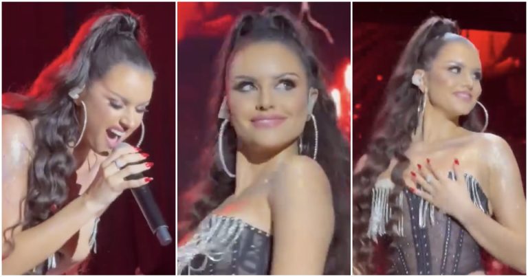 Emilia Dides encantó con un clásico de Mon Laferte y sorprendió al público de Curicó