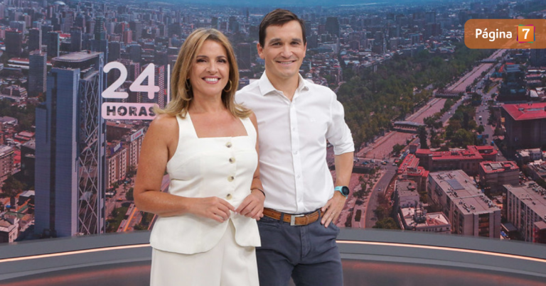 Andrés Vial le dio la bienvenida a Monserrat Álvarez en noticiario de TVN: 